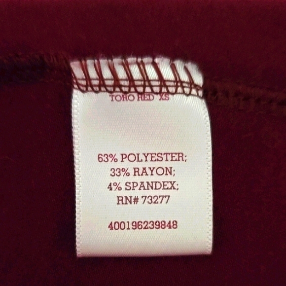 SO Cold Shoulder Top - Burgundy - Picture 7 of 8